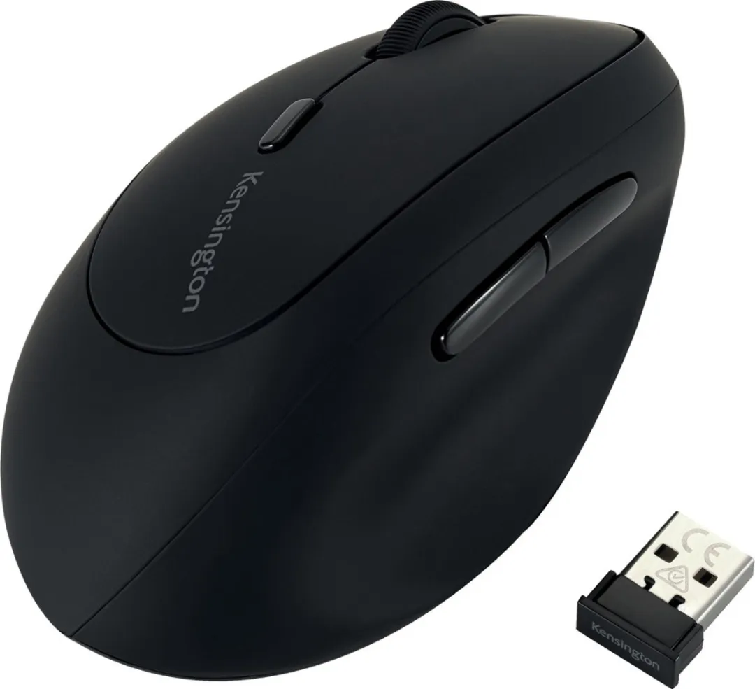 Kensington Pro Fit Ergonomische Draadloze Muis K79810WW - Linkshandig - Zwart