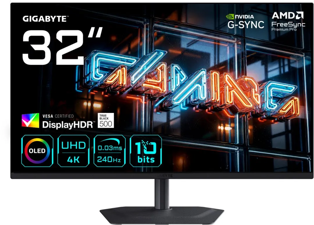 Gigabyte MO32U24 31.5" 4K QD-OLED Monitor