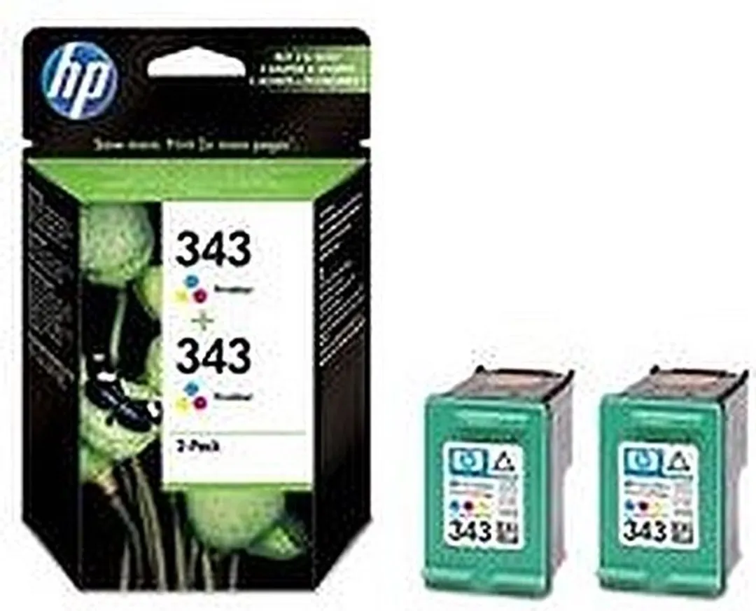 HP 343 CB332EE Inktcartridge - 2-pack Cyaan/Magenta/Geel