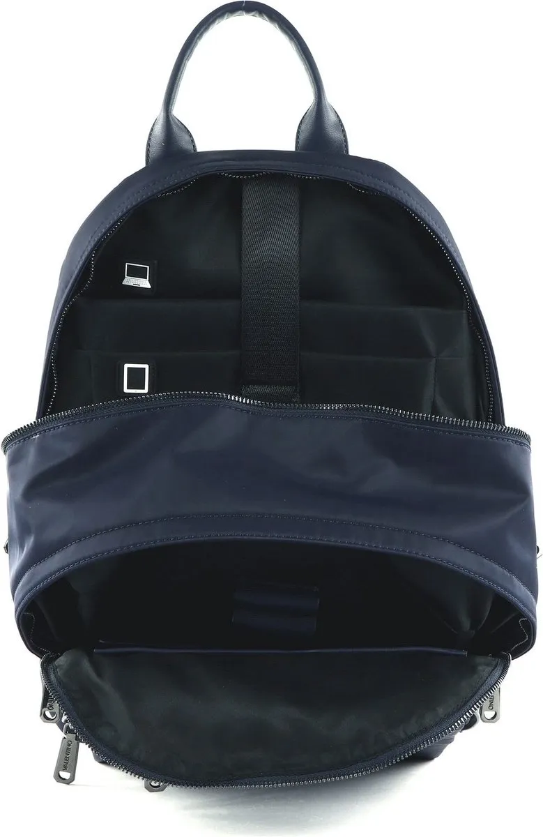 Valentino VBS7IH01RE BLU Rugzak - 14 Vakken - 10 inch