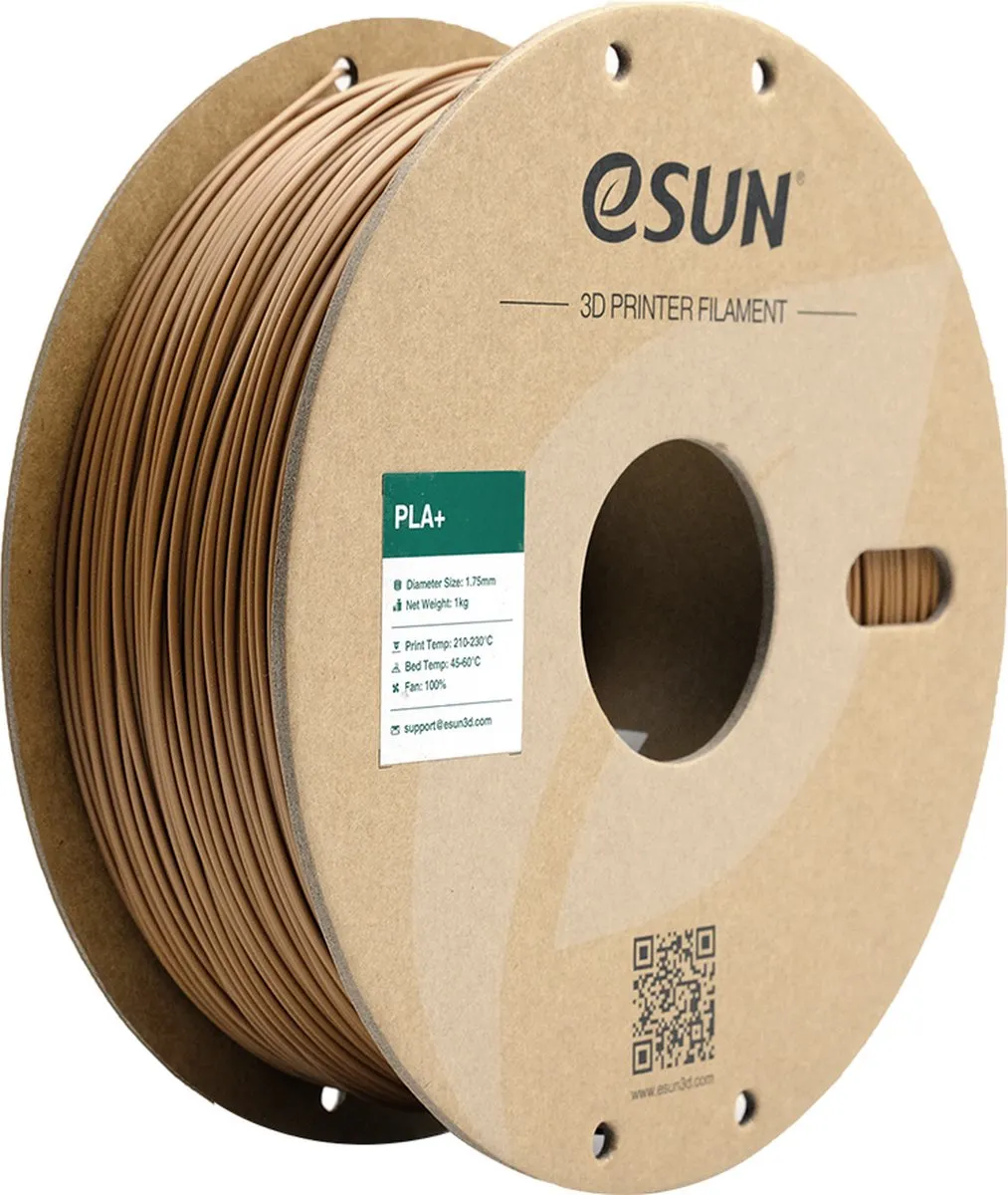 ESUN PLA+ Lichtbruin 3D Printerfilament 1 kg - 1.75mm