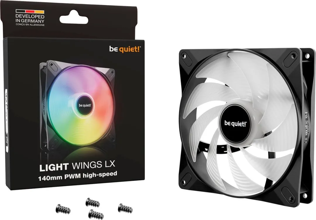 be quiet! Light Wings LX BL129 PC-Ventilator 140mm - Zwart