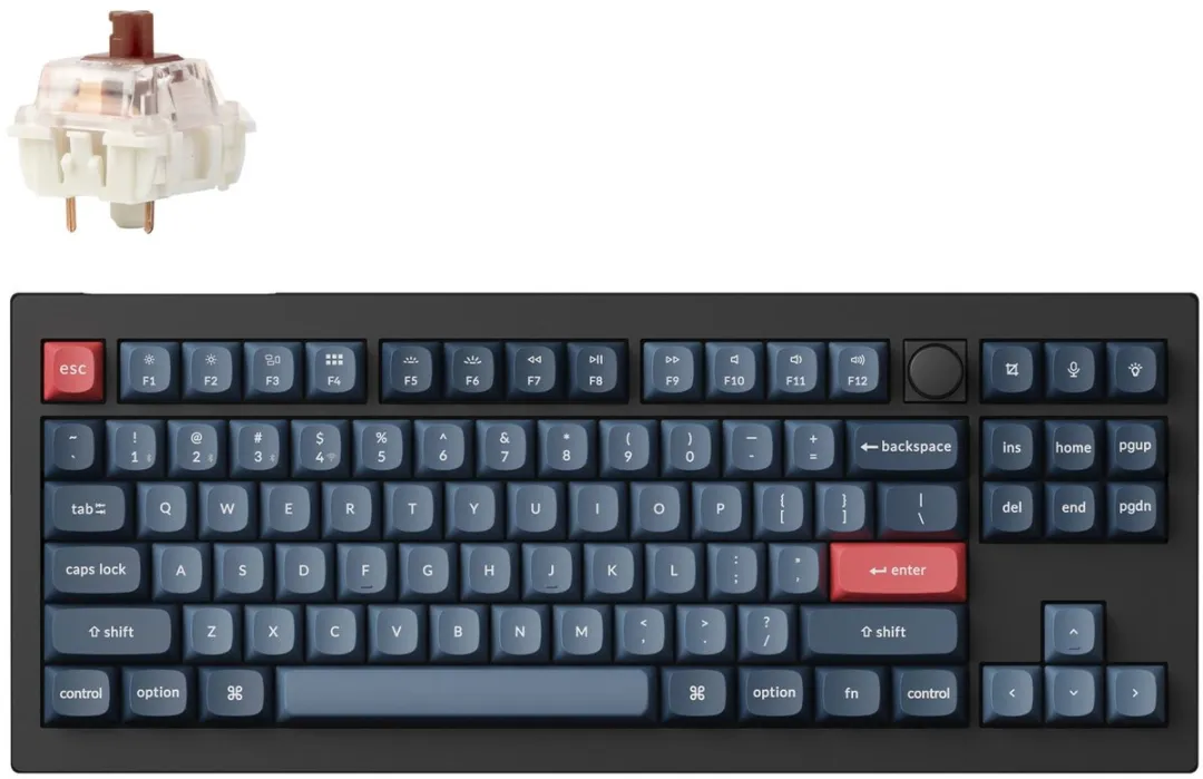 Keychron V3 Max V3M-D3 Gaming Toetsenbord - Brown Switch - Zwart/Grijs