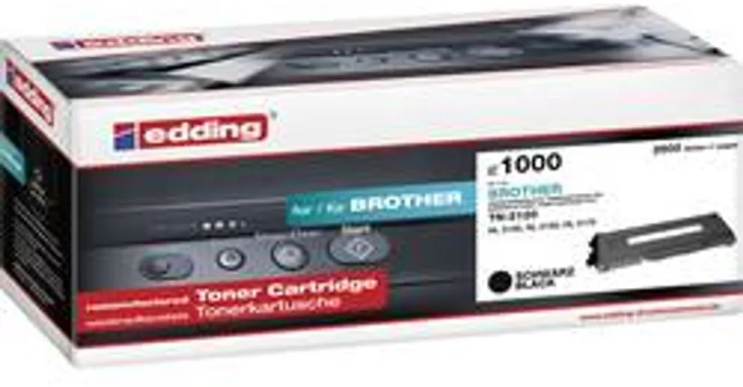 edding TN-2120 Compatibel Toner Zwart 2600 Pagina's - afbeelding 6 van 6