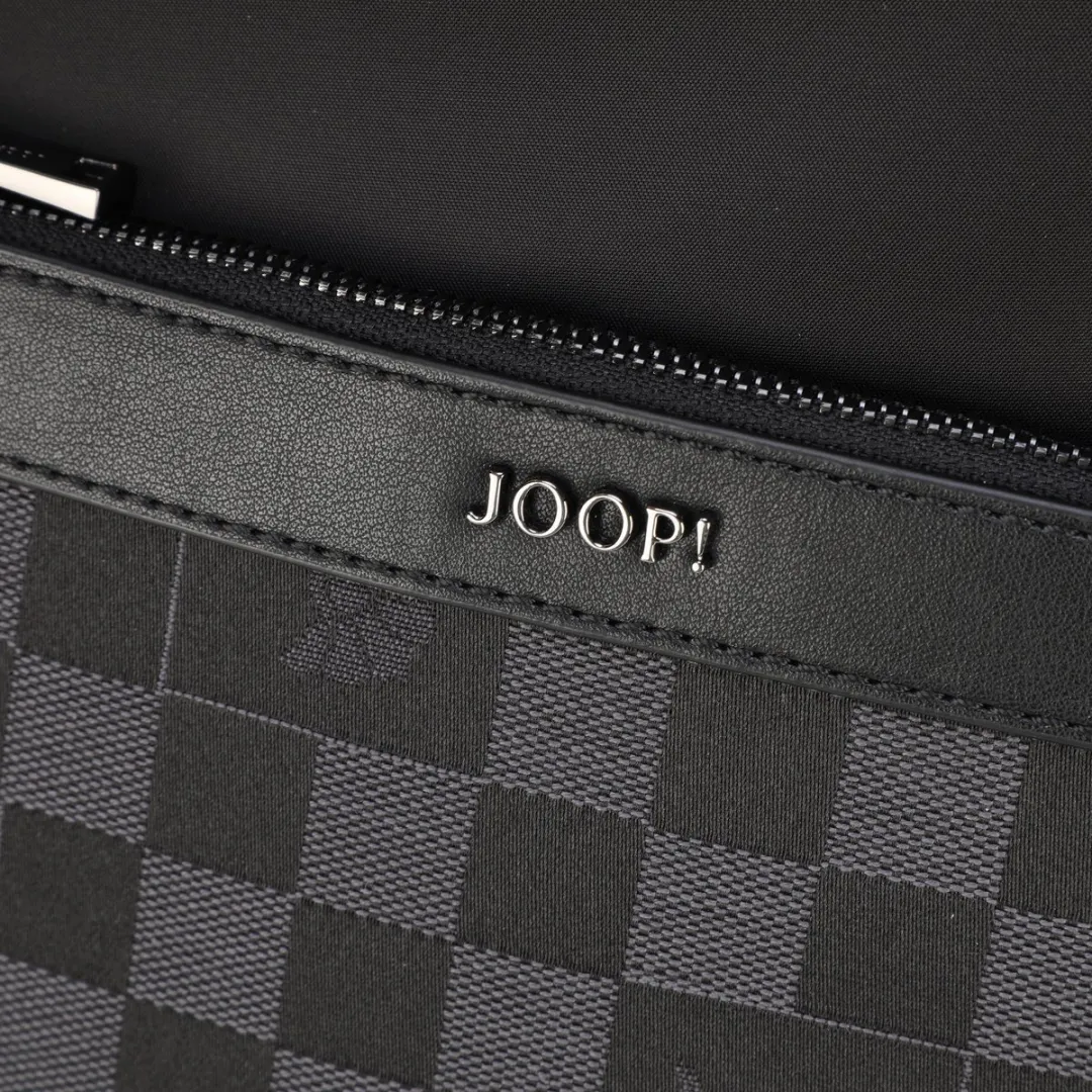 Joop! Miko Backpack Scacchi - 15 inch - Zwart