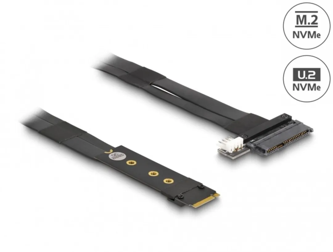 Delock 64216 M.2 Key M naar U.2 NVMe Adapter - 20cm