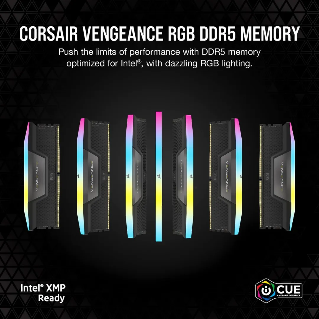 Corsair Vengeance RGB 32GB DDR5 5200MHz CMH32GX5M2B5200C40