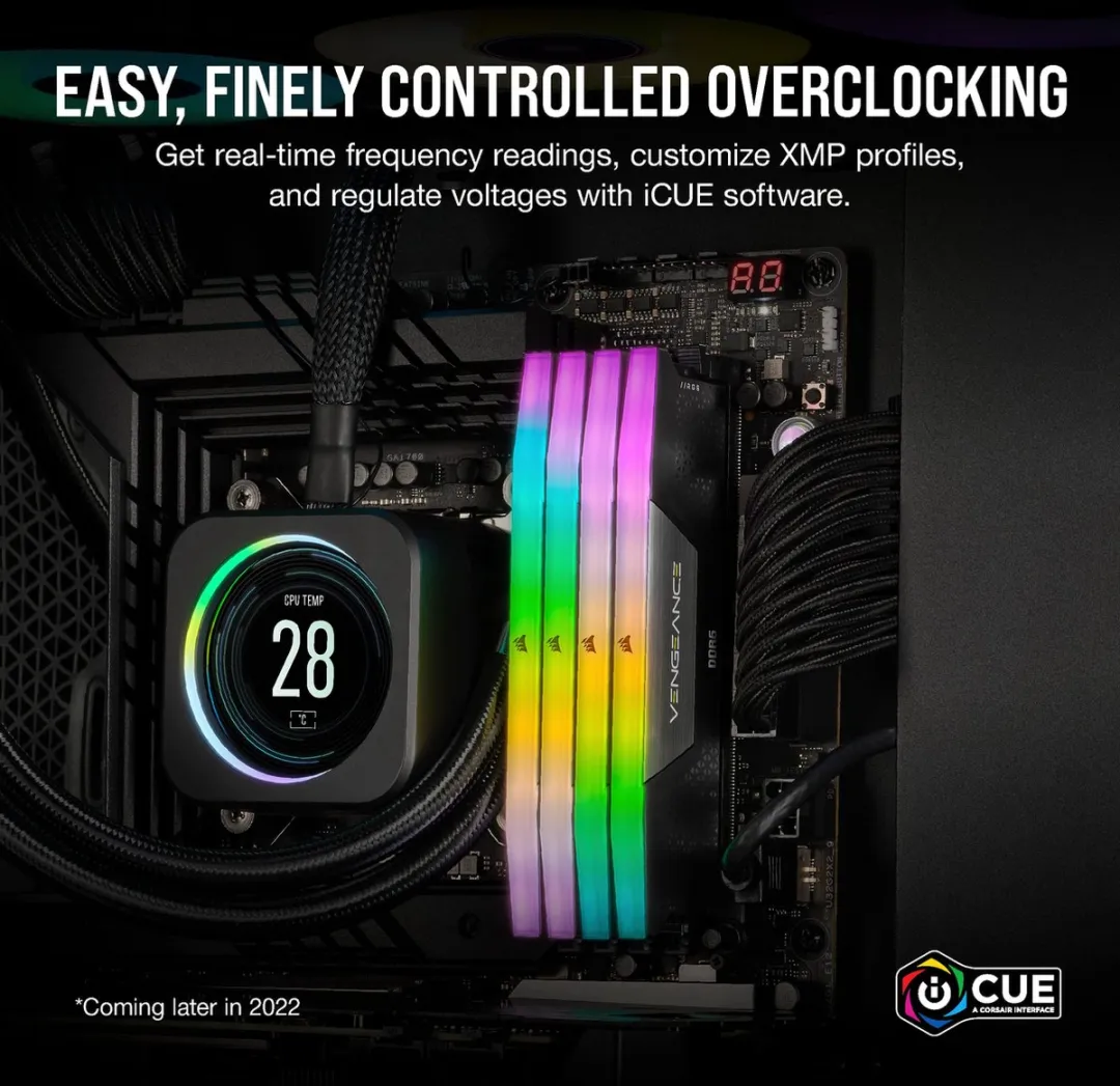 Corsair Vengeance RGB 32GB DDR5 5200MHz CMH32GX5M2B5200C40