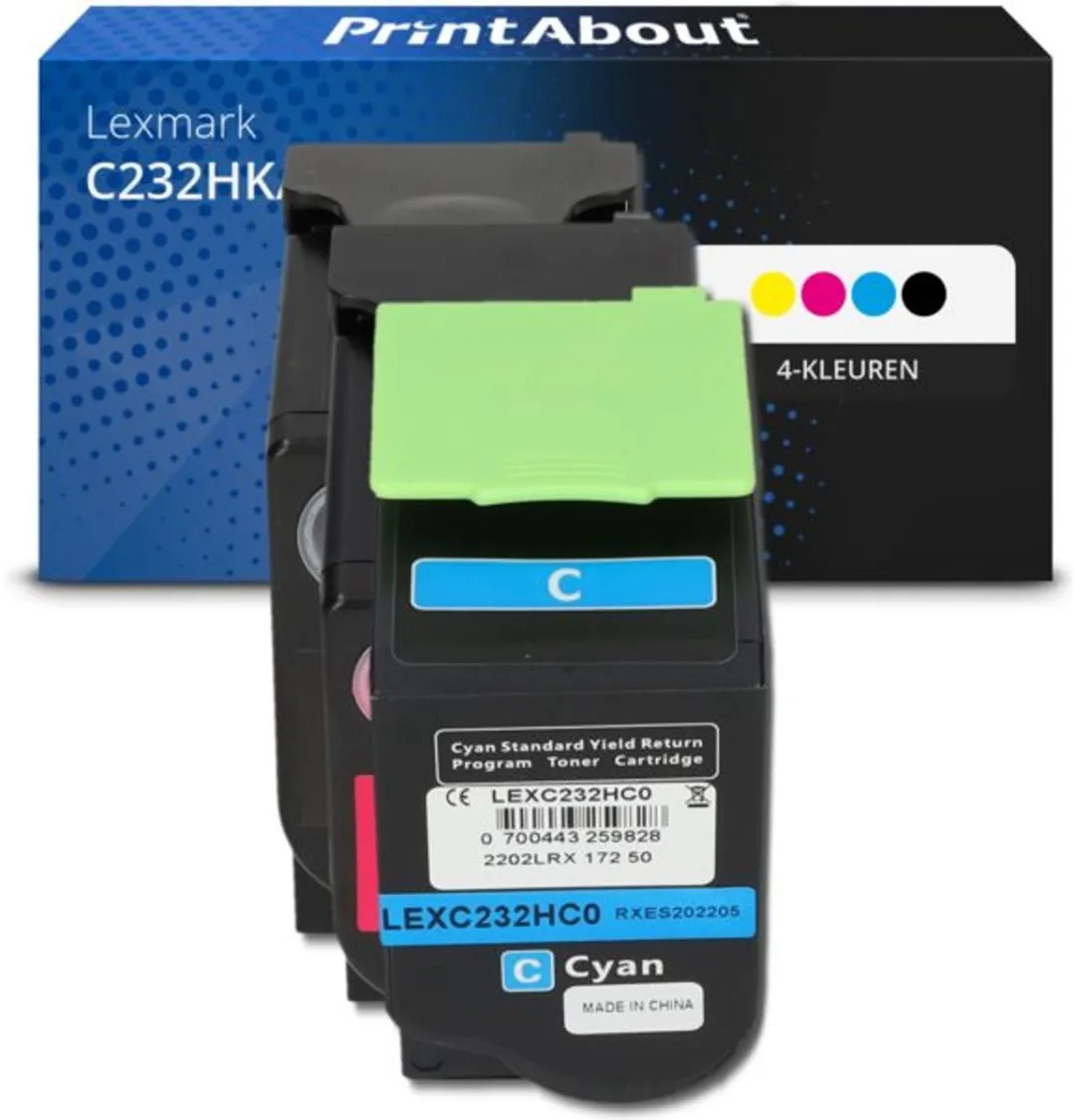 PrintAbout Toner C232HK/C/M/Y0 4-kleuren Voordeelbundel