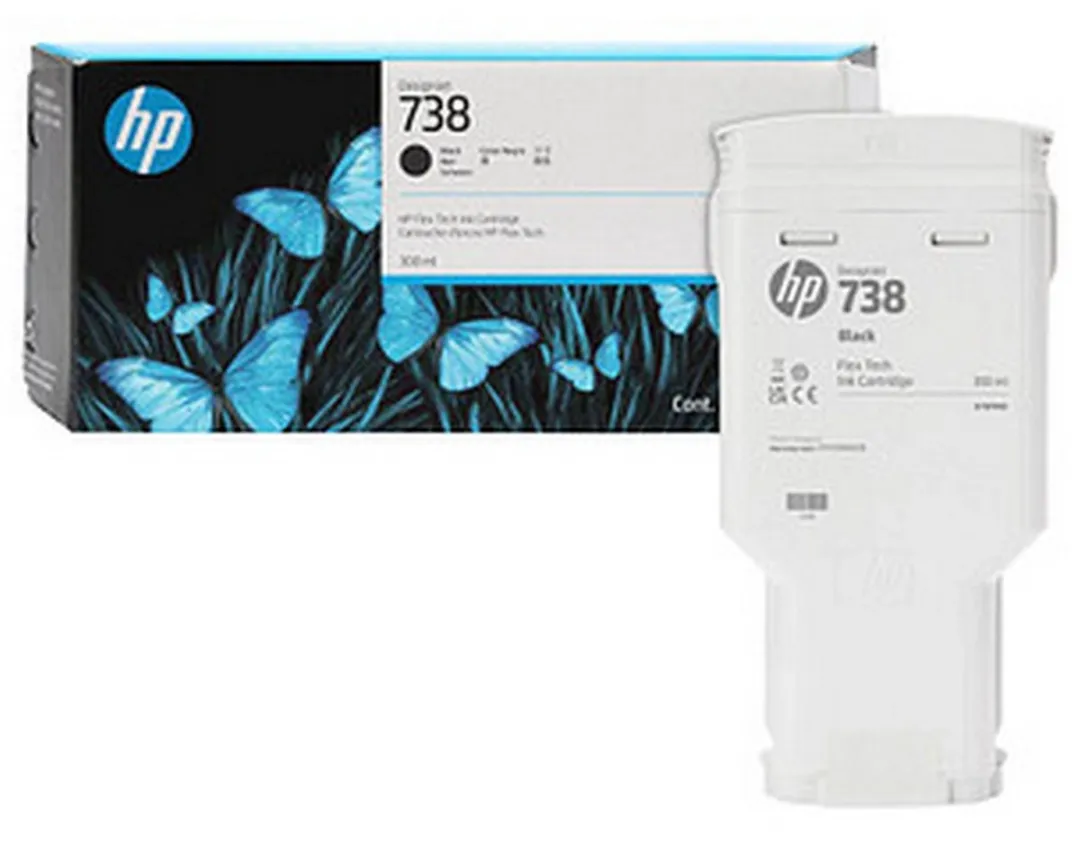 HP DesignJet 498N8A Inktcartridge Zwart 300ml