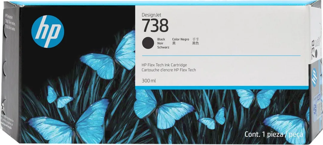 HP DesignJet 498N8A Inktcartridge Zwart 300ml