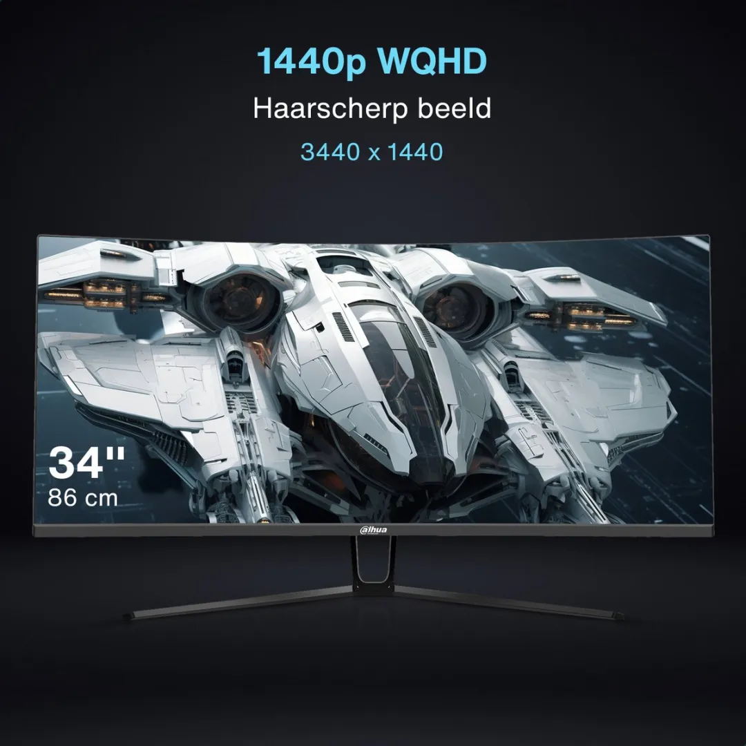 Dahua LM34-E330C Curved Ultrawide Gaming Monitor 34" - 165Hz - 1ms