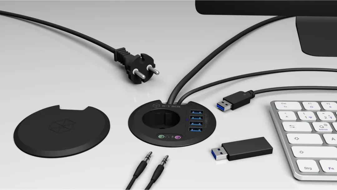 Icy Box IB-HUB1430 USB 3.0 Hub - 4 Poorten Zwart