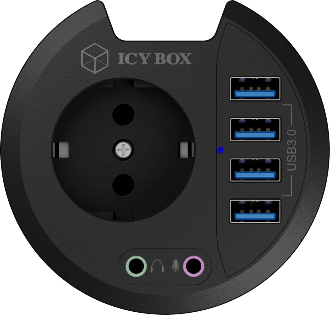 Icy Box IB-HUB1430 USB 3.0 Hub - 4 Poorten Zwart