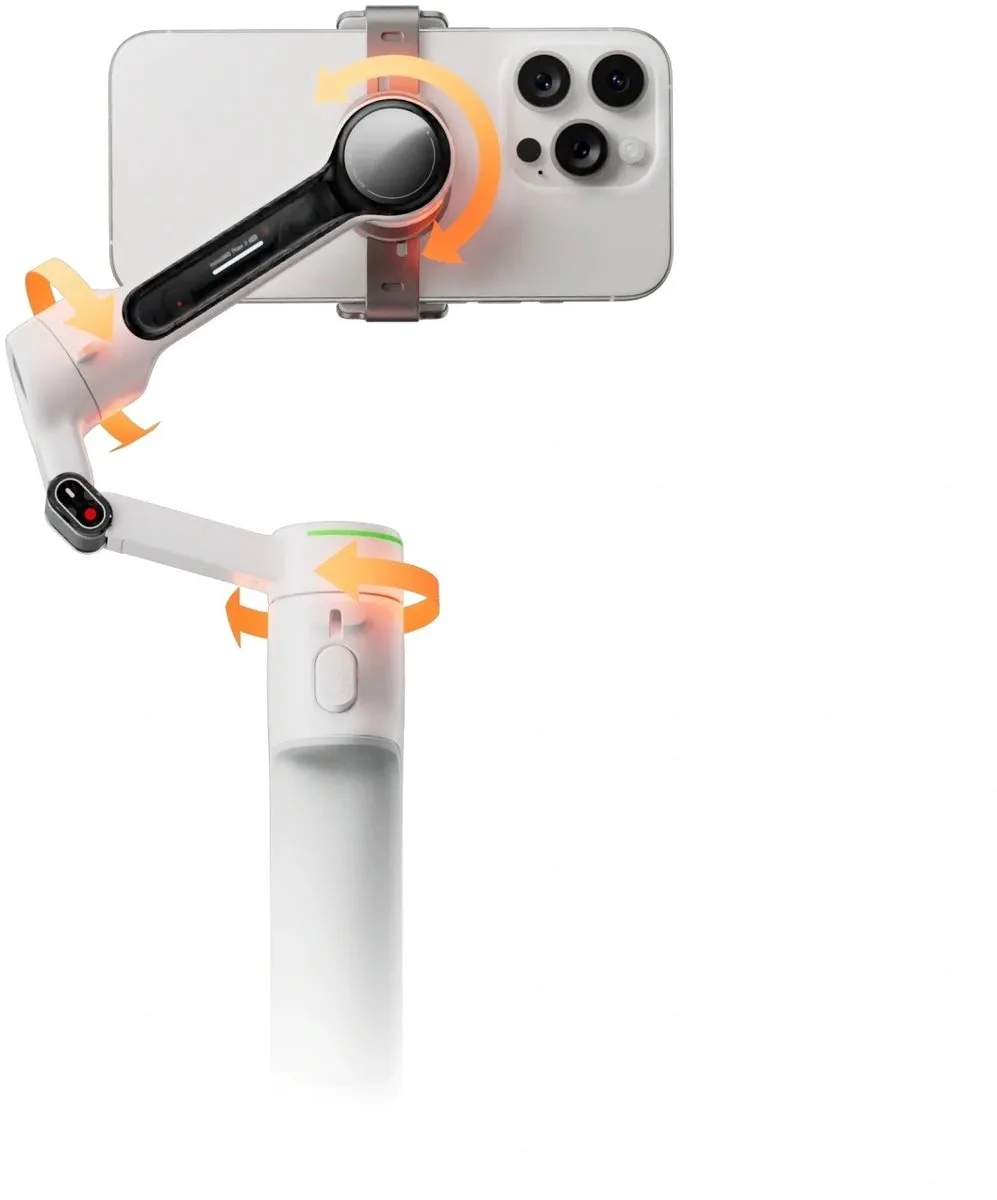 Insta360 Flow 2 Gimbal - Smartphone - 1100mAh - Summit White