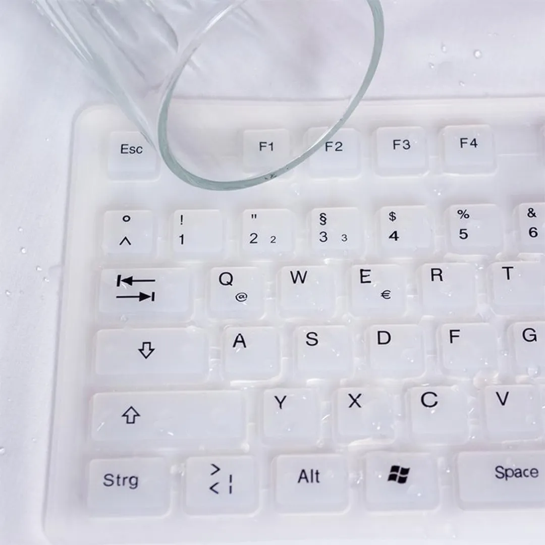 Logilink ID0018A Toetsenbord - USB - QWERTZ Duits - Wit - afbeelding 4 van 6
