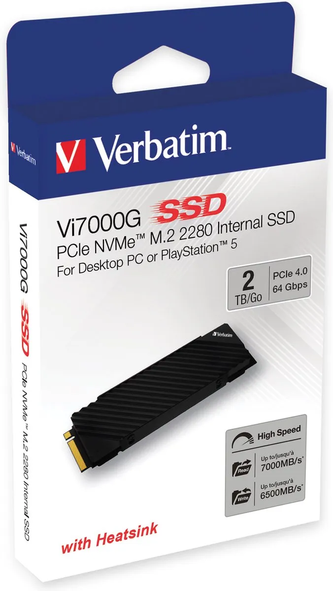 Verbatim Vi7000G PCIe NVMe M.2 SSD 2TB