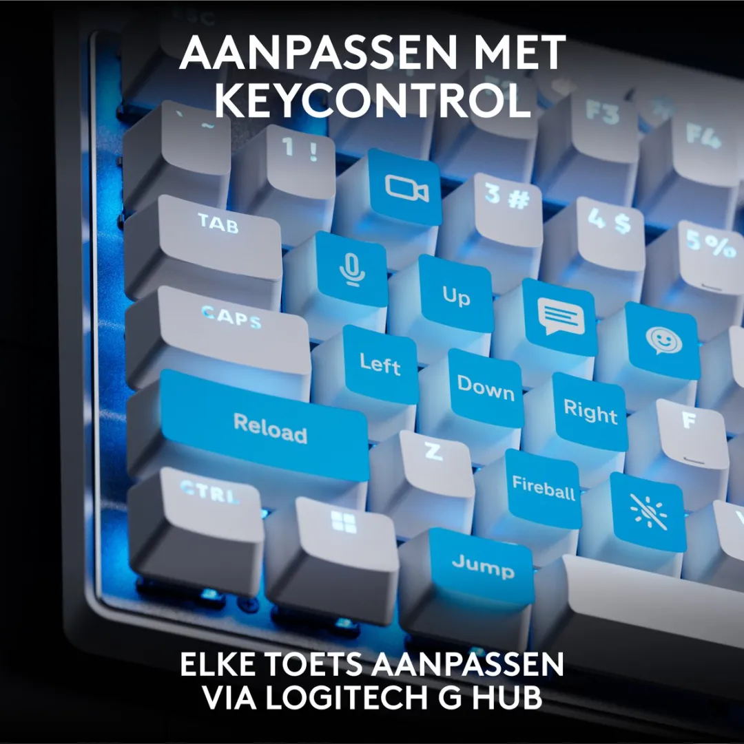 Logitech G PRO X TKL Gaming Toetsenbord Wit