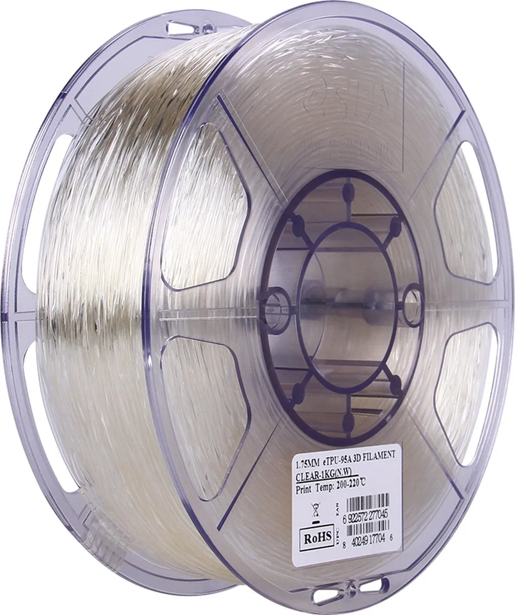 ESUN eTPU-95A Filament 1.75mm - 1kg - Transparant