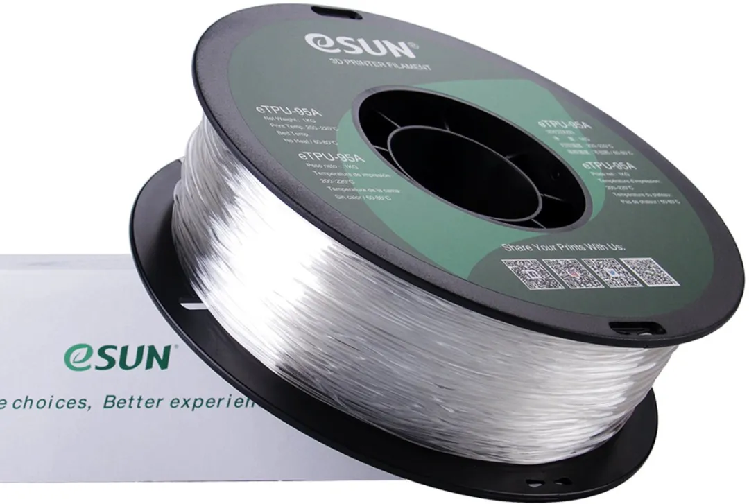 ESUN eTPU-95A Filament 1.75mm - 1kg - Transparant
