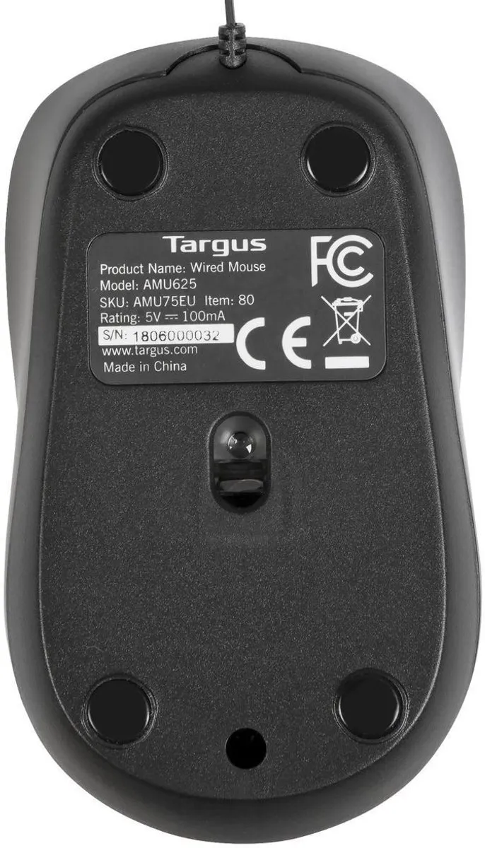 Targus AMU75EU Compact Muis - Blauw