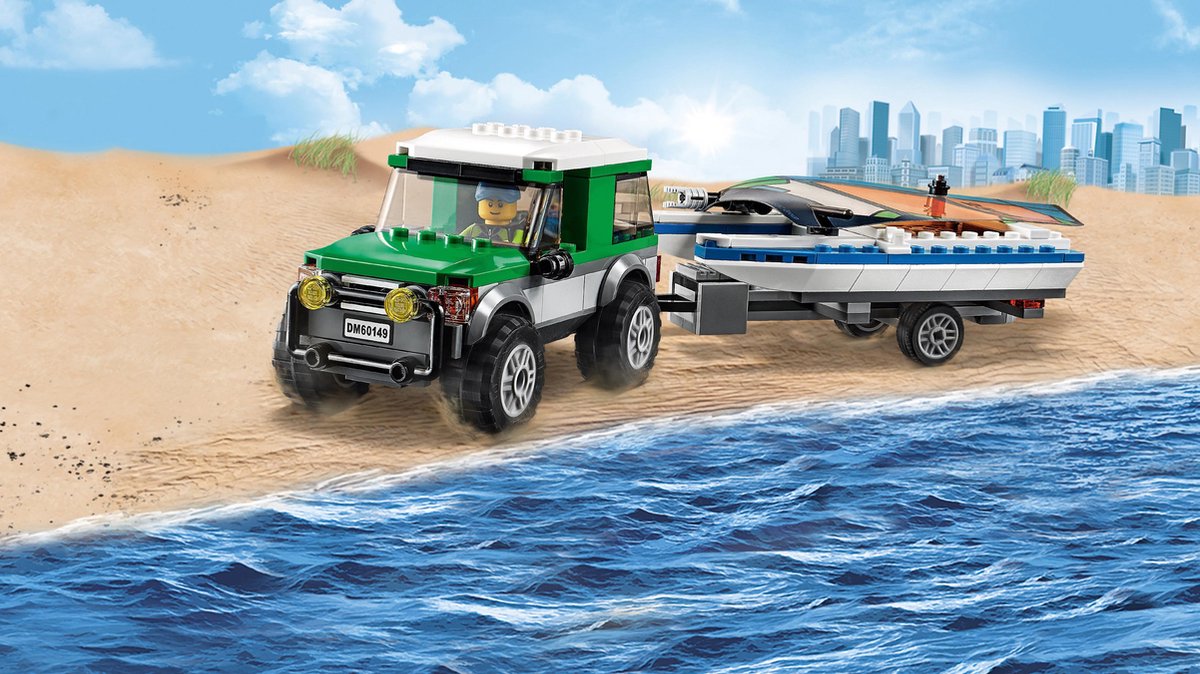 LEGO City 4x4 met Catamaran - 60149