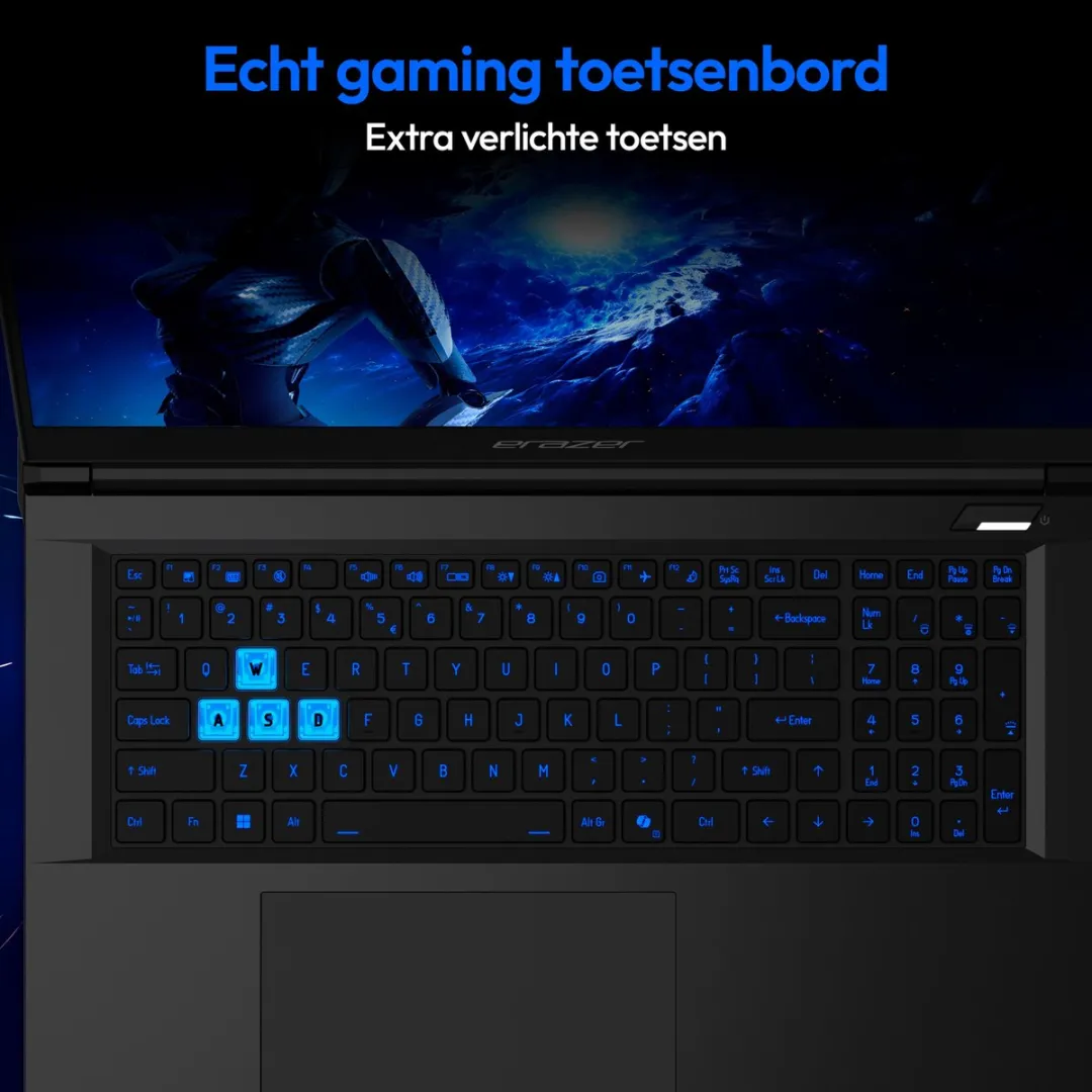 ERAZER Scout 17 E1 Gaming Laptop - 17,3" FHD 144Hz - RTX 5050 - 16GB RAM - 1TB SSD