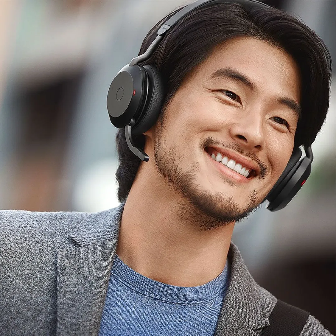 Jabra Evolve2 75 UC Bluetooth Headset - USB-C - Zwart