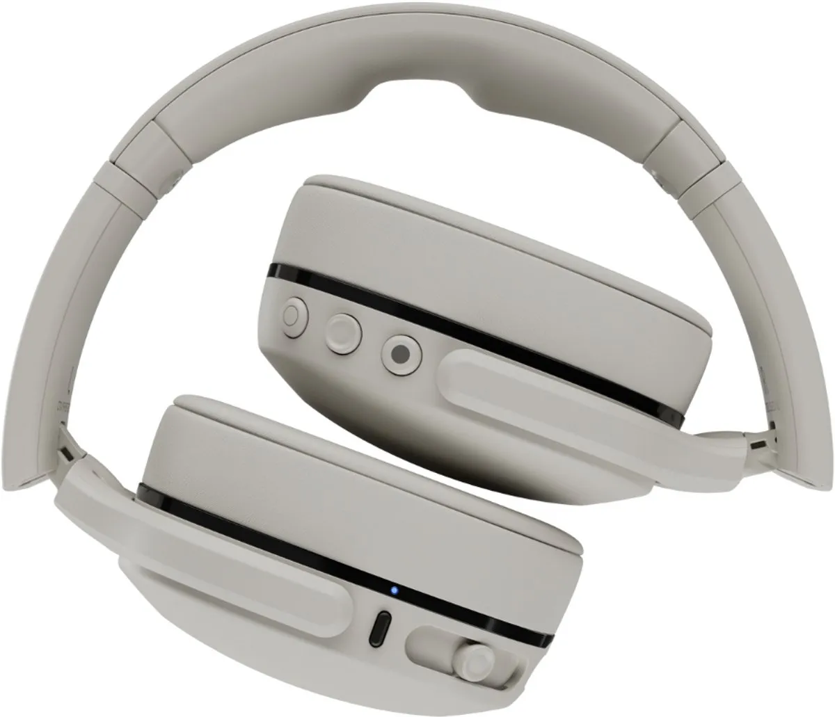 Skullcandy Crusher 540 Active Draadloze Koptelefoon - Zweet- en Waterbestendige Sportkoptelefoon - Lichtgrijs