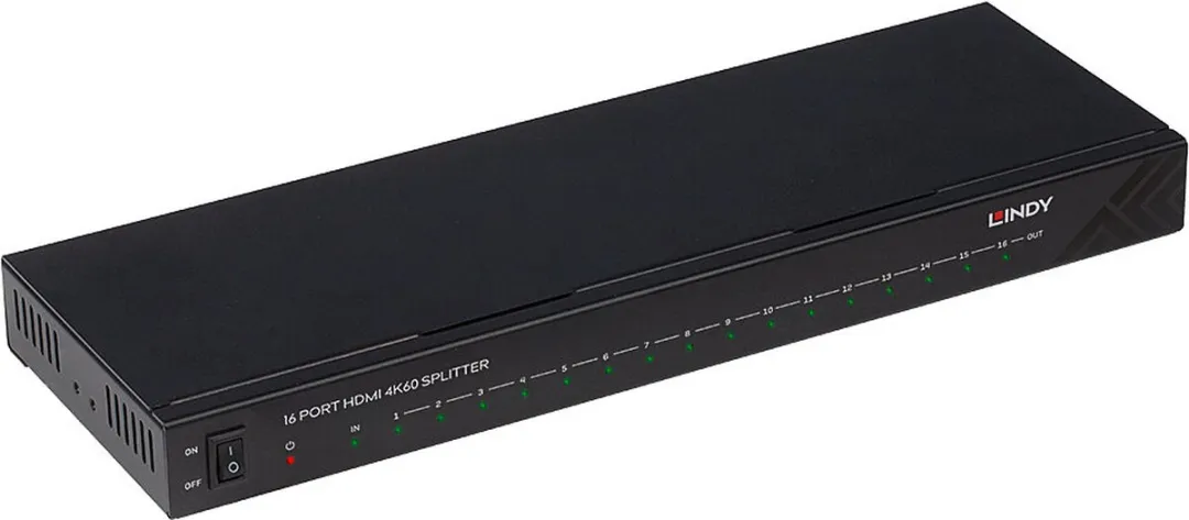 Lindy 38239 HDMI Video Splitter 16x - Zwart