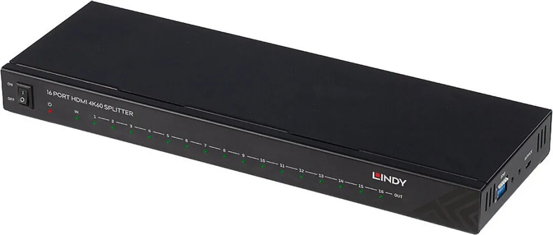 Lindy 38239 HDMI Video Splitter 16x - Zwart