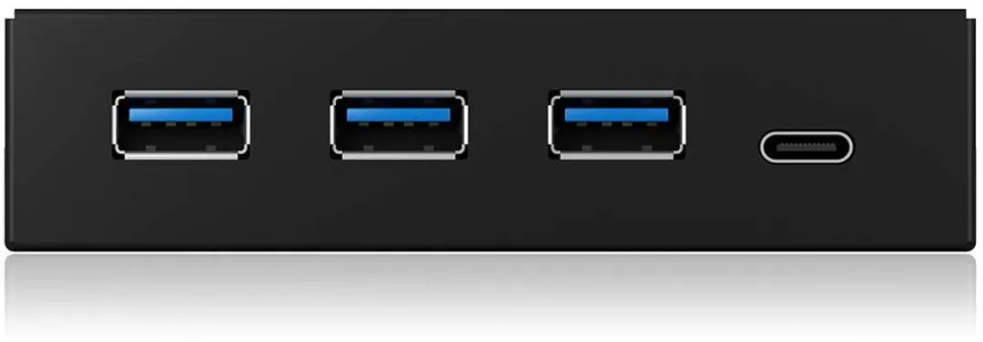 Icy Box IB-HUB1418-i3 USB-hub 4x USB-A 3.1 Gen1 - Zwart