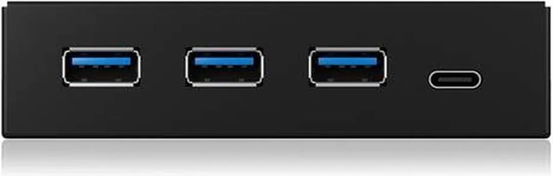 Icy Box IB-HUB1418-i3 USB-hub 4x USB-A 3.1 Gen1 - Zwart