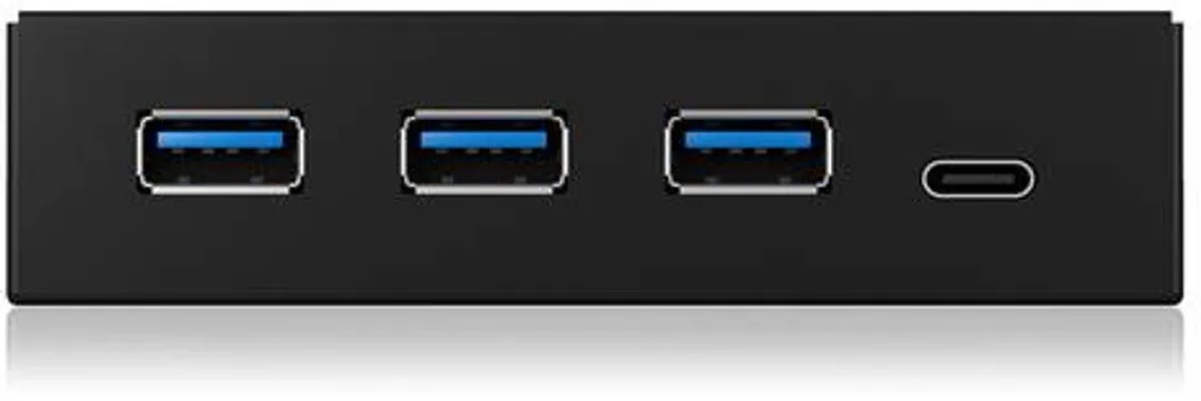 Icy Box IB-HUB1418-i3 USB-hub 4x USB-A 3.1 Gen1 - Zwart