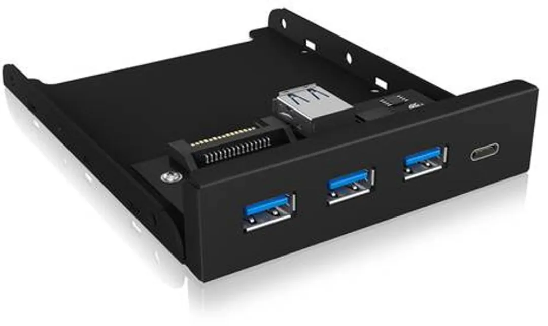 Icy Box IB-HUB1418-i3 USB-hub 4x USB-A 3.1 Gen1 - Zwart