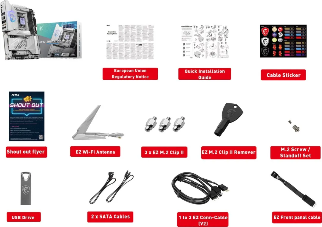 MSI MPG Z890I EDGE TI WIFI Moederbord - ITX - Intel Z890