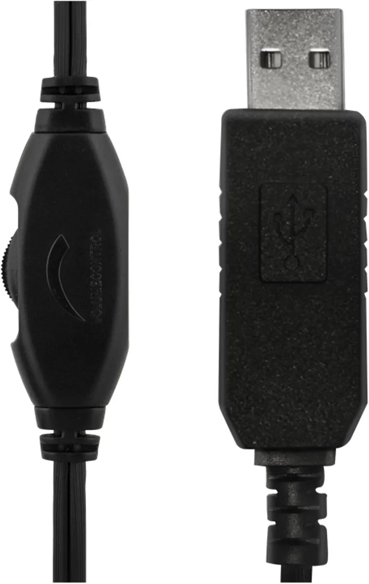 Deltaco HL-57 Stereo Headset - USB - Zwart