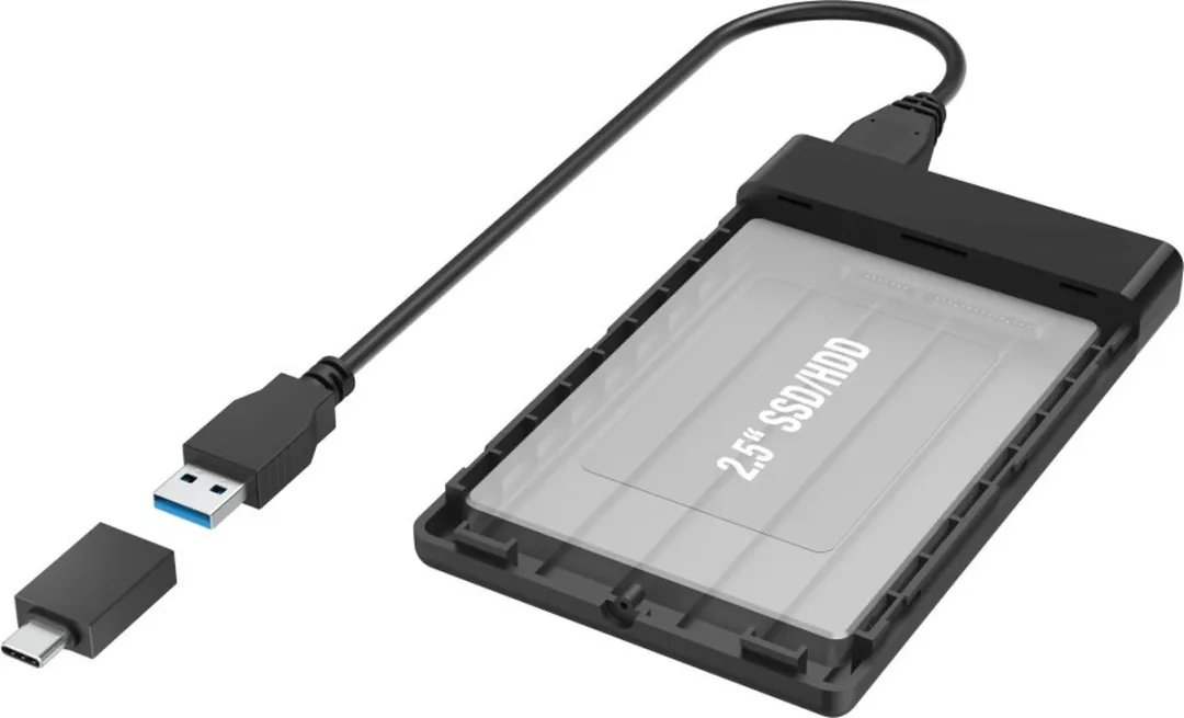 Hama USB-behuizing 00200760 - 2,5" SSD/HDD - Zwart