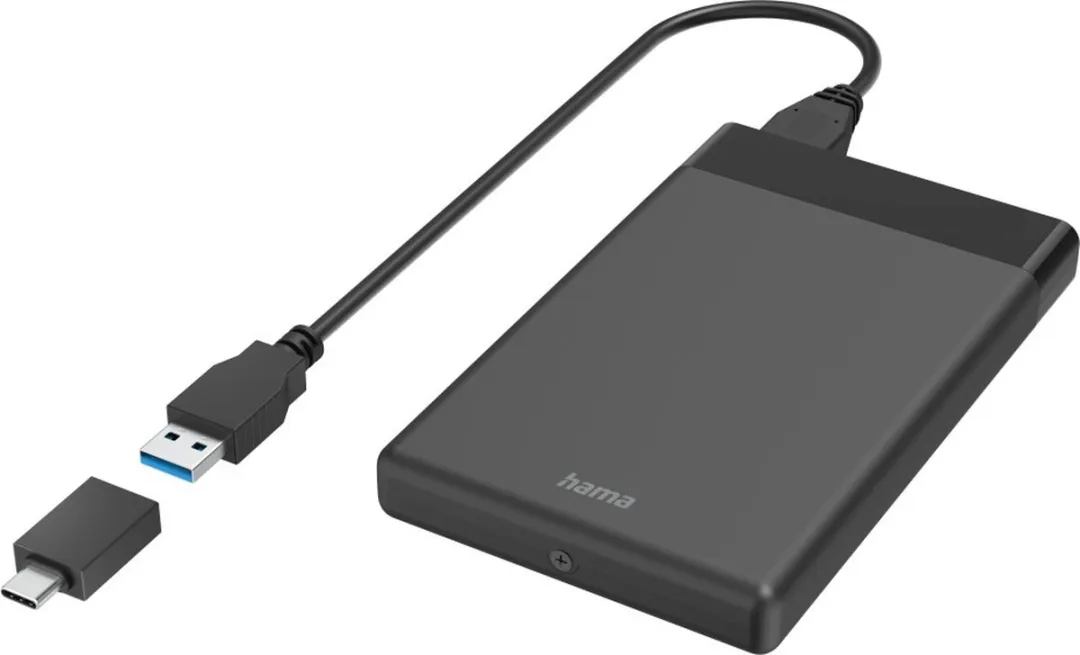 Hama USB-behuizing 00200760 - 2,5" SSD/HDD - Zwart