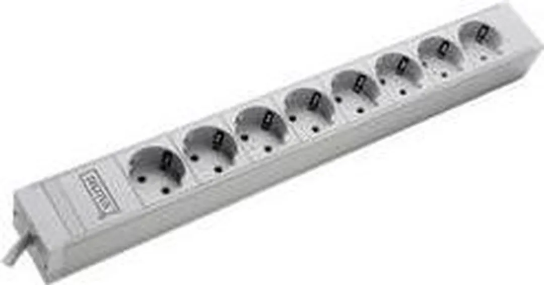 Digitus DN-95401 Geaarde Contactdoos 19" 1HE - Incl. 2 Houders