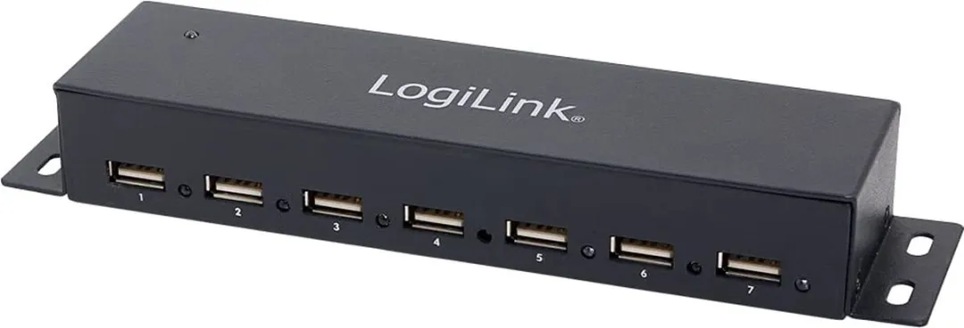 Logilink USB-Hub 7-Port Metaal
