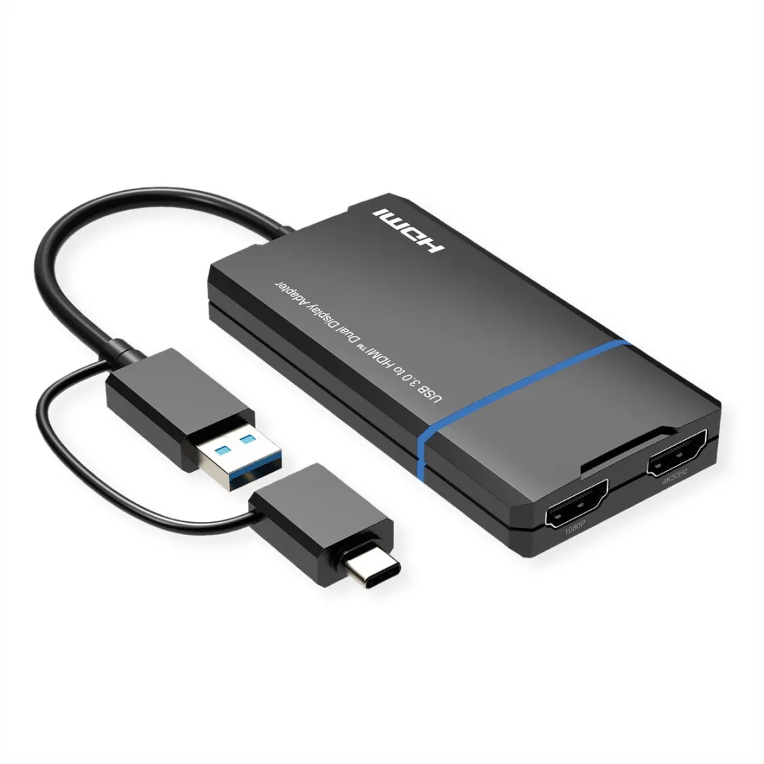 Value USB Display Adapter USB Typ A+C
