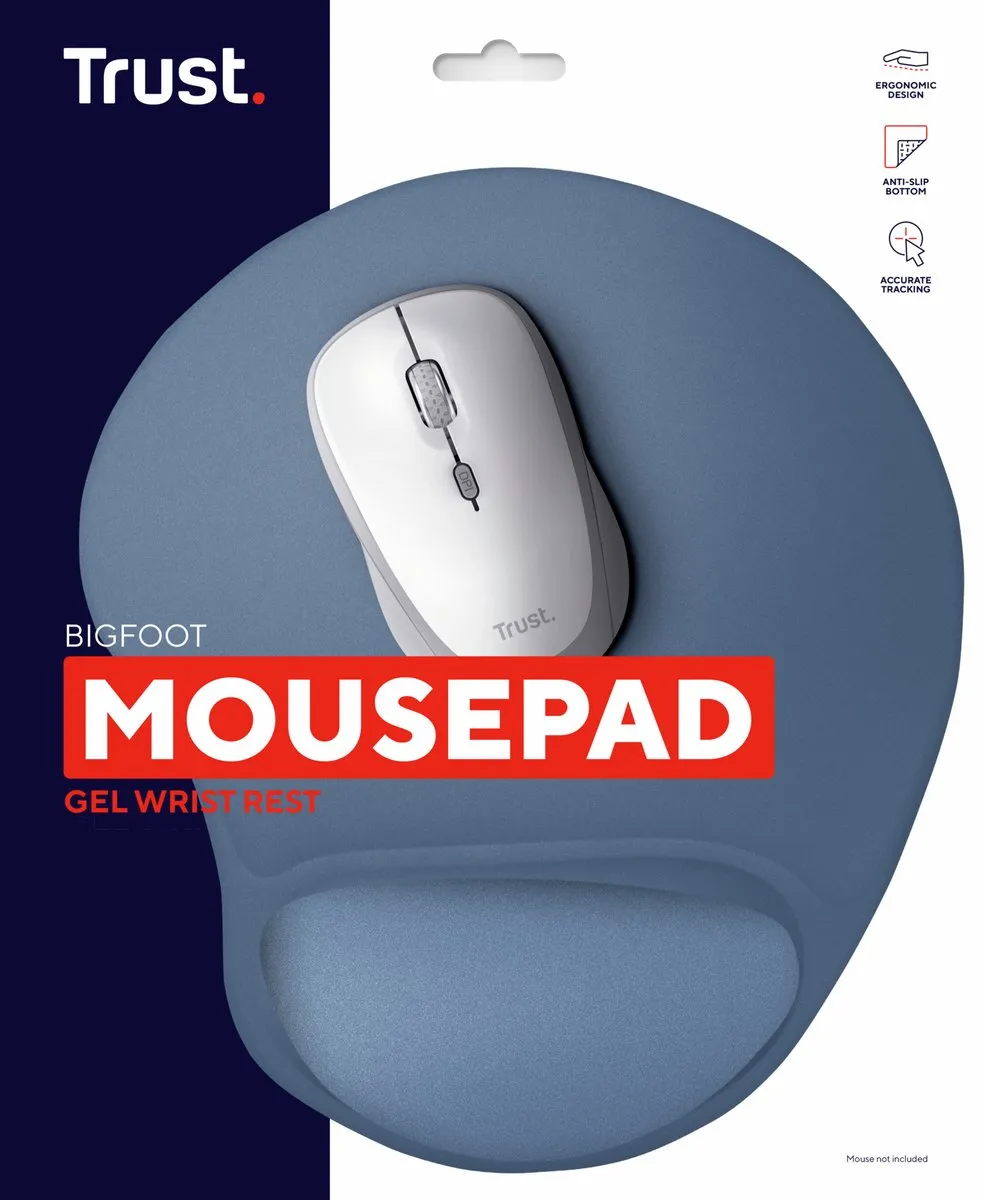 Trust BigFoot Muismat - Blauw - afbeelding 6 van 6