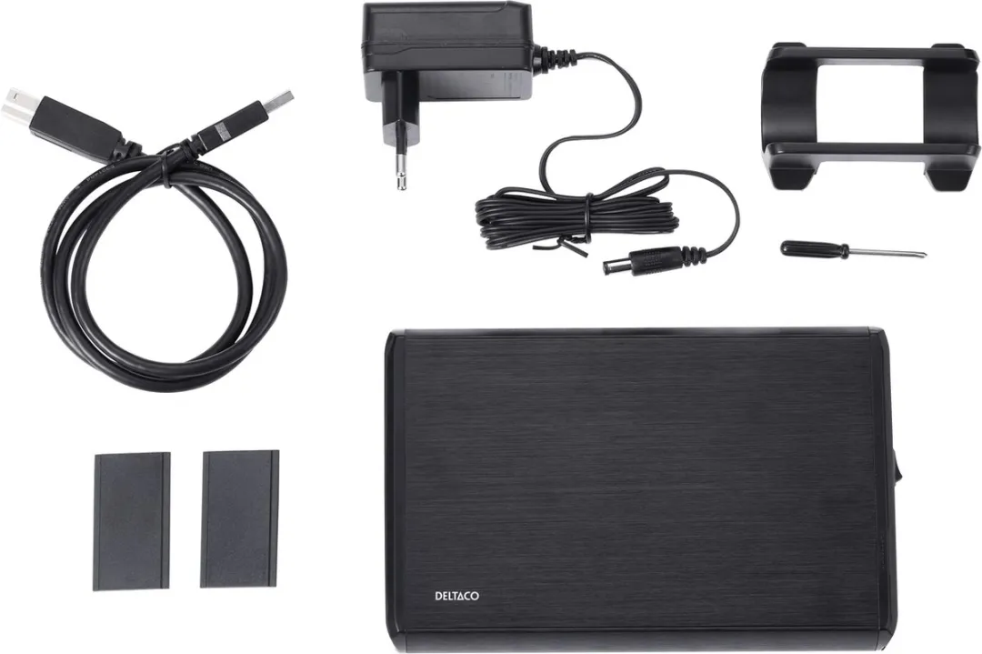 Deltaco MAP-GD33U3 Externe Behuizing 3.5" HDD - USB 3.0 - Zwart