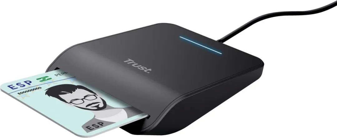 Trust Primo Smartcardlezer - USB-A - Zwart