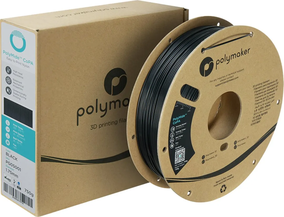 Polymaker PolyMide CoPA 6/6-6 Filament 1.75mm 750g - Zwart