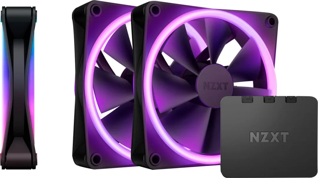NZXT F120 RGB Duo Ventilatoren 120mm - 3 Stuks - Zwart
