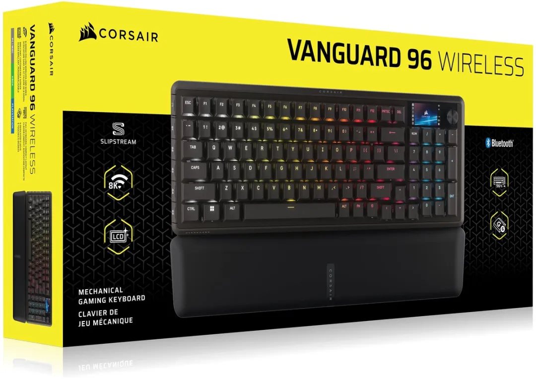 Corsair Vanguard 96 CH-91F901E-NA Draadloos Gaming Toetsenbord - US QWERTY - Zwart - afbeelding 6 van 6