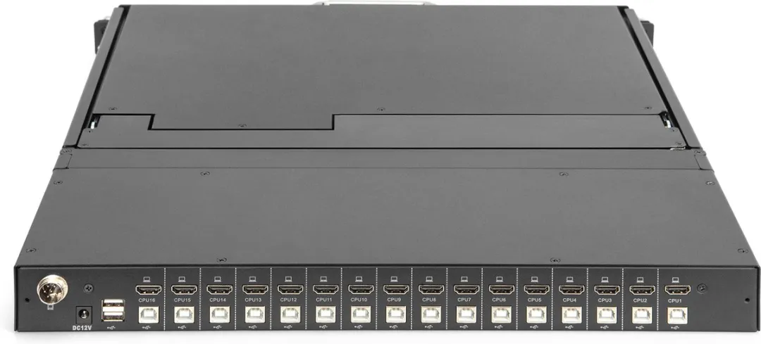 Digitus DS-72220-7GE 17" HDMI KVM Console - 16 Poorten - Zwart