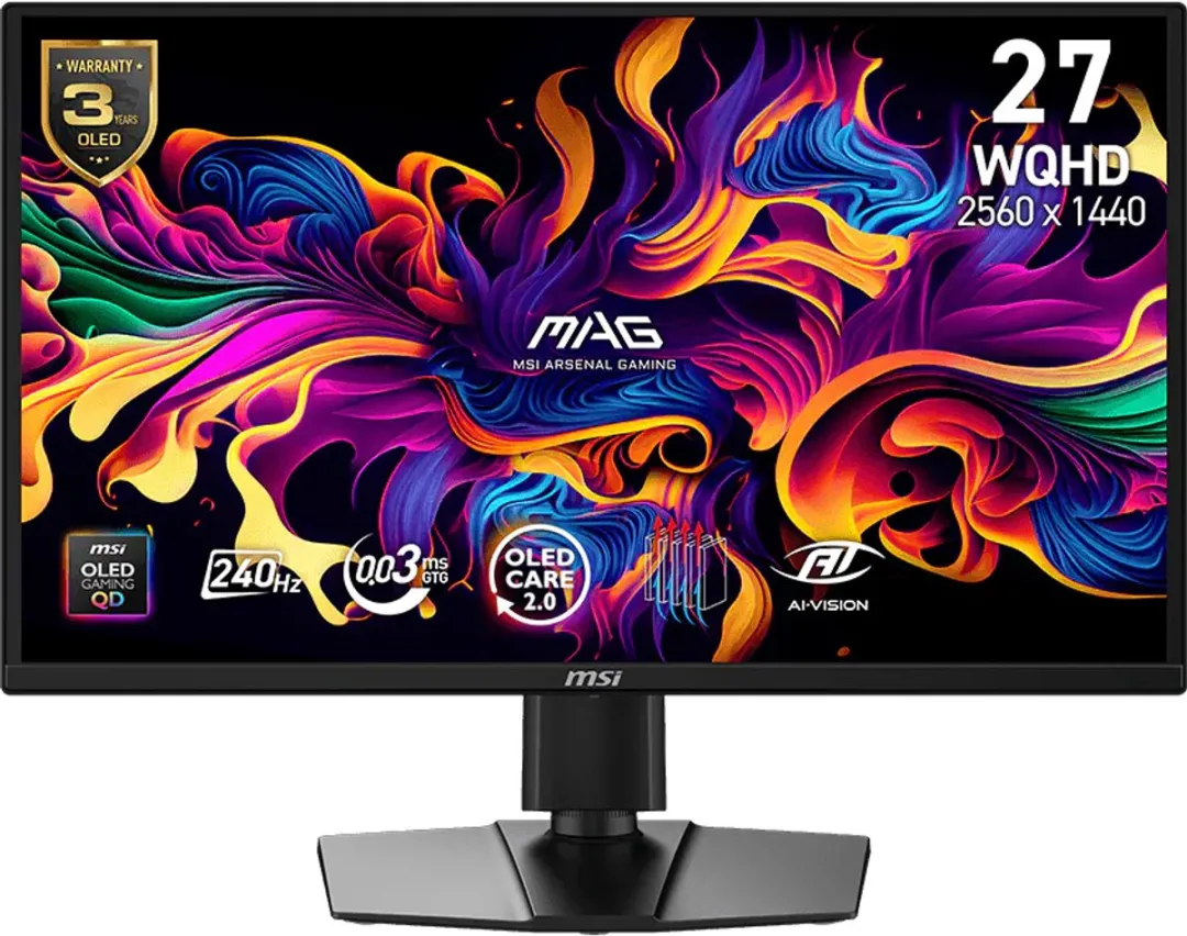 MSI MAG 272QP QD-OLED Monitor 26.5" WQHD